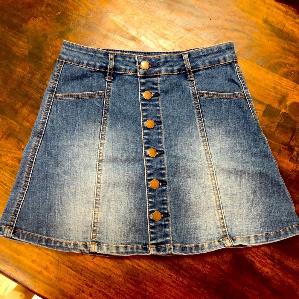 American Rag denim skater skirt size 1